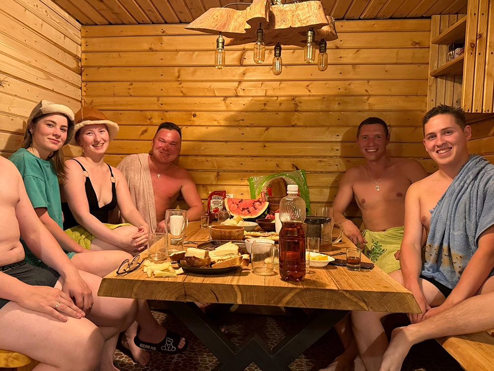 Каркасная баня в поселок Морки — основной вид